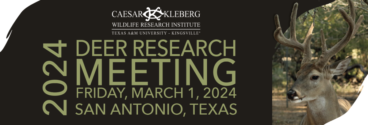 2024 Deer Research Meeting Caesar Kleberg Wildlife Research Institute   Deer Meeting Banner (website) 